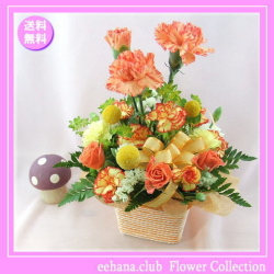 5月の誕生花 オレンジアレンジ
