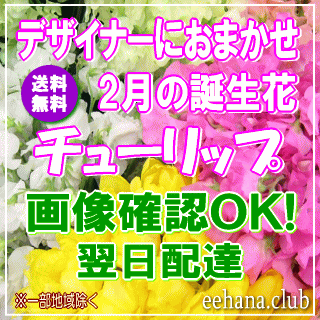 2月の誕生花 デザイナーにおまかせフラワー