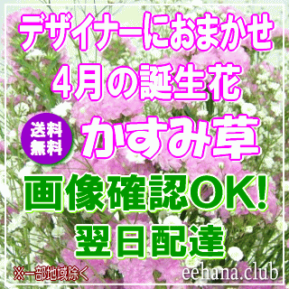 4月の誕生花デザイナーにおまかせフラワー
