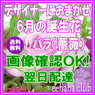 6月の誕生花デザイナーにおまかせフラワー